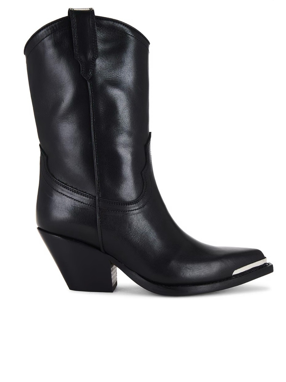 Sonora Clara 60 Cowboy boot in black leather. Size 37. New. Made in Italy